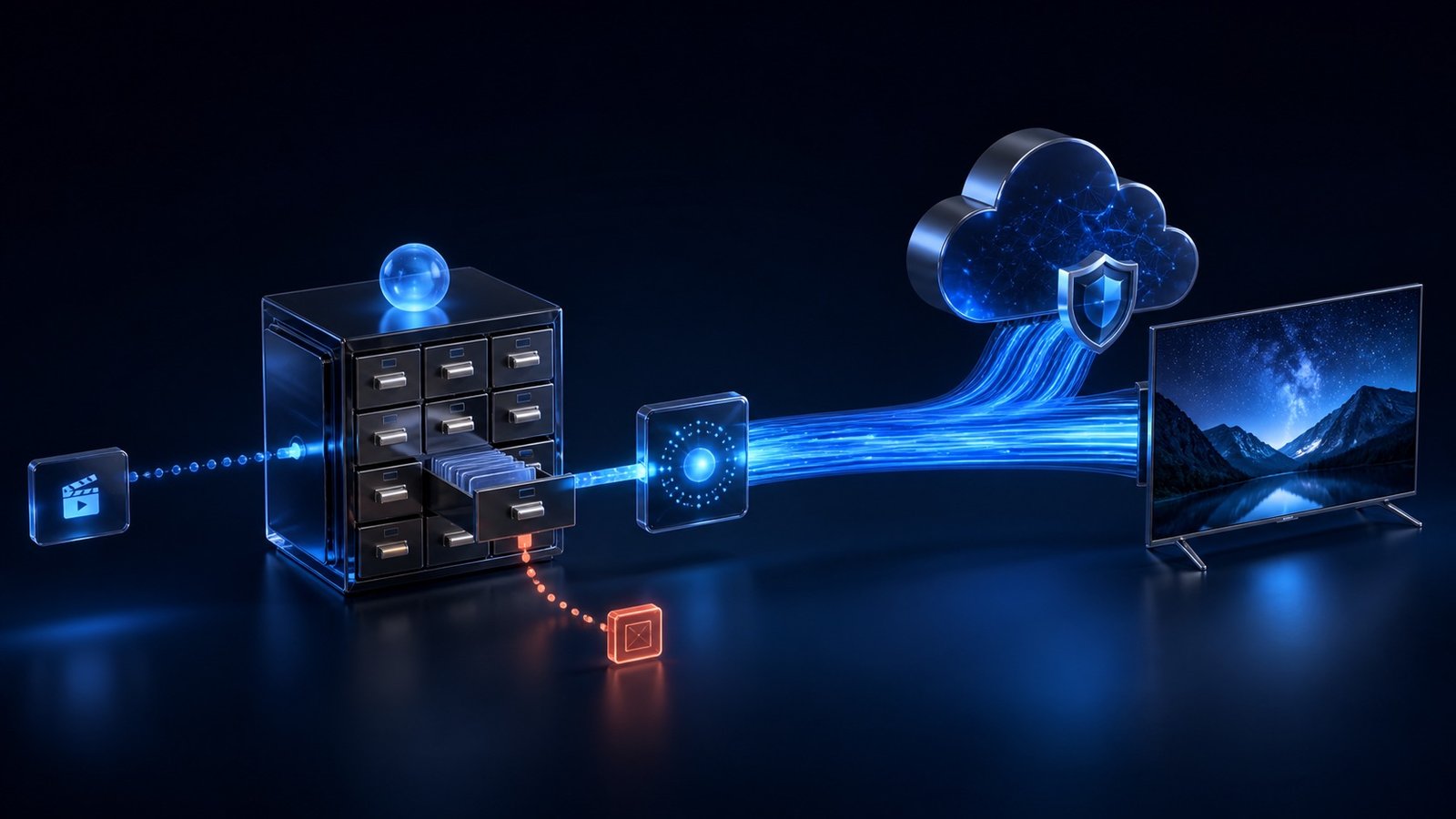 Schema della risoluzione DNS tra player, resolver e server del contenuto — DNS IPTV cosa cambia